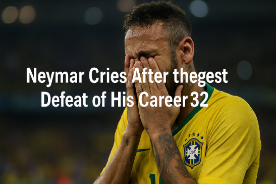 Neymar Cries After the Biggest Defeat of His Career
